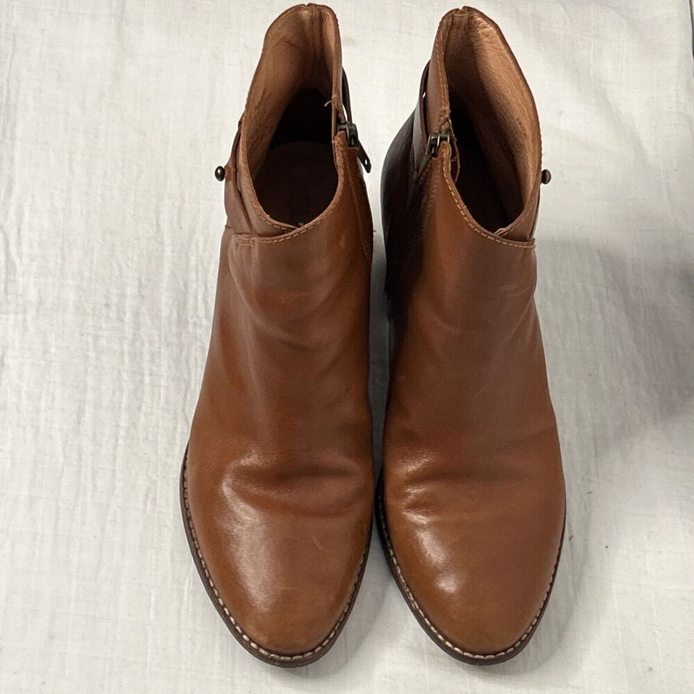 Madewell The Kelci Heeled Boot English Saddle Womens 9.5 AA190 Cracked Sole - Picture 2 of 7